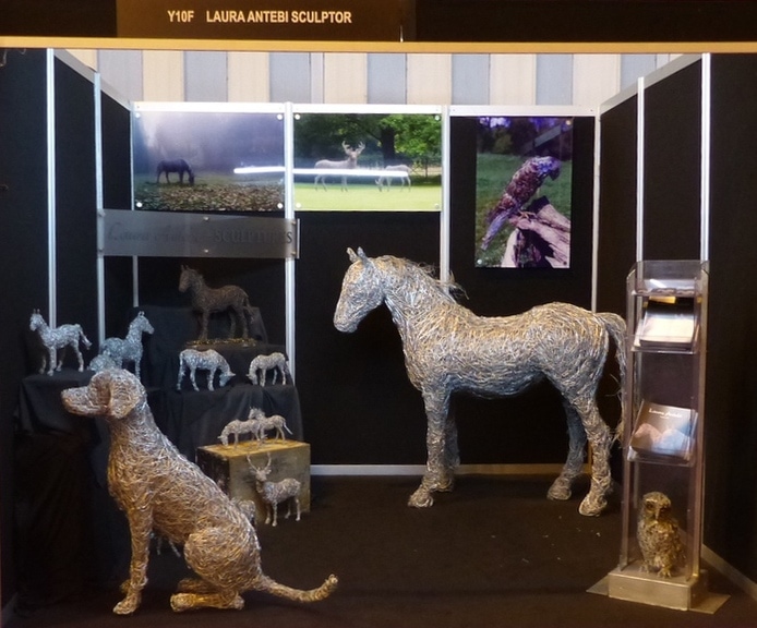 Exhibition of Wire dog and wire horse sculptures Exhibition of Wire dog and wire horse sculptures